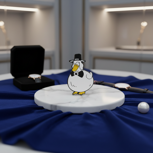 Gentleman White Duck Pin