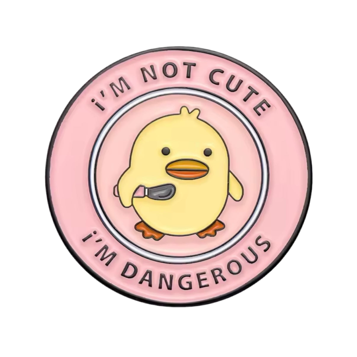 pins canard jaune i m not cute i m dangerous