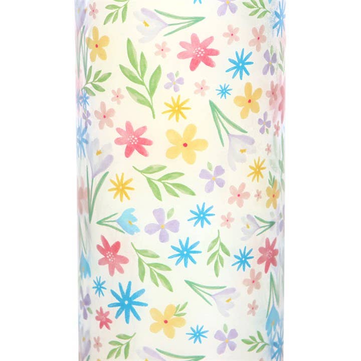 Bougie Tube en Lin Frais à Imprimé Floral Printanier