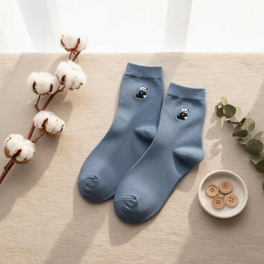 Chaussettes Panda Brodé