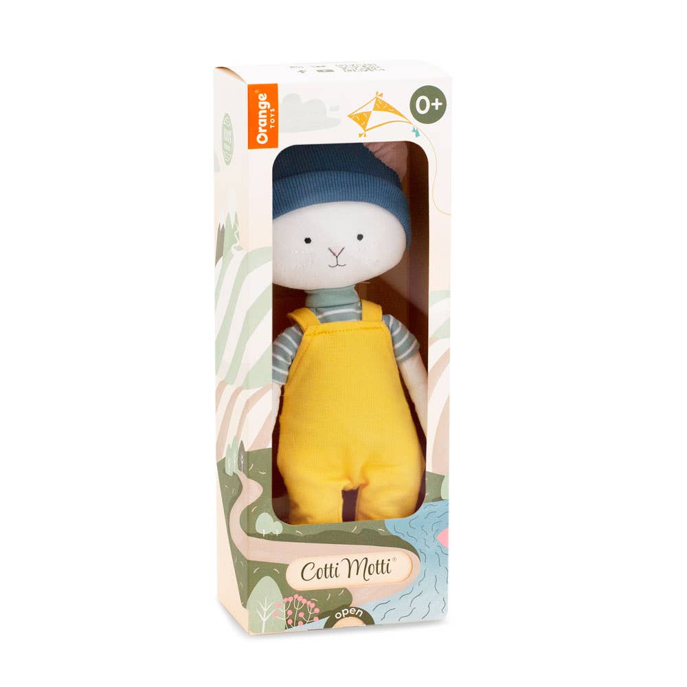 Peluche coton Cotti Motti Nicky le Chat - 29 cm - dès la naissance