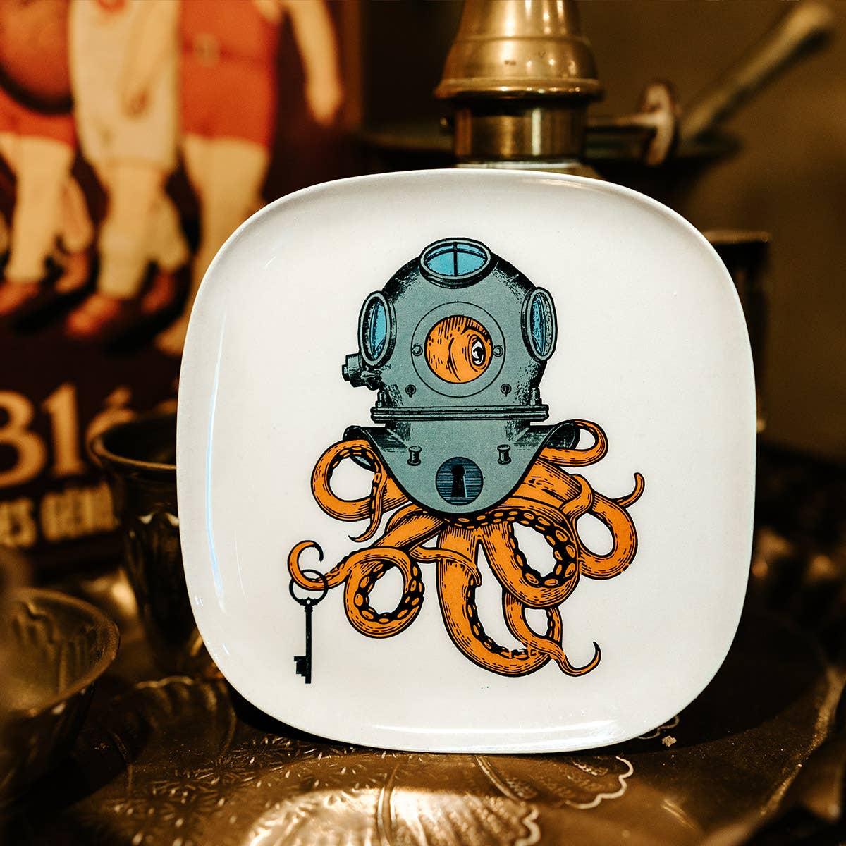 plateau a bibelots scaphopoulp gangzai design