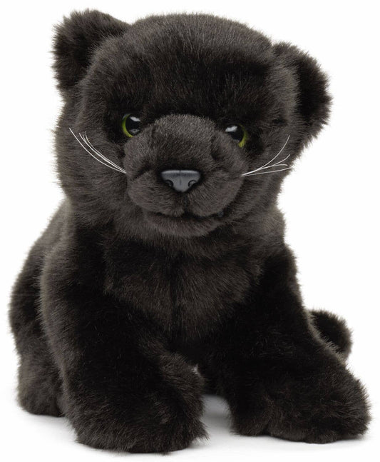 Peluche bébé panthÚre noire assis Uni Toys