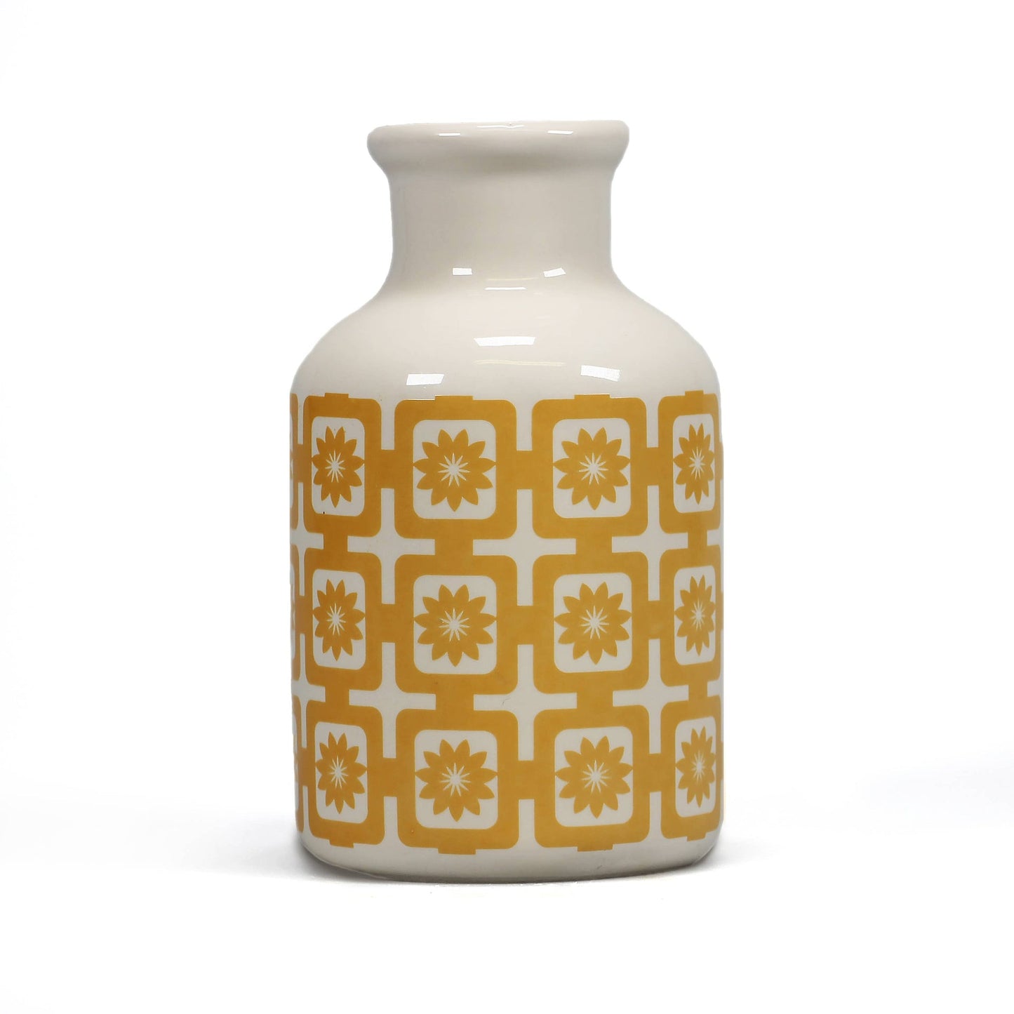 Carreaux de vase en céramique Design jaune