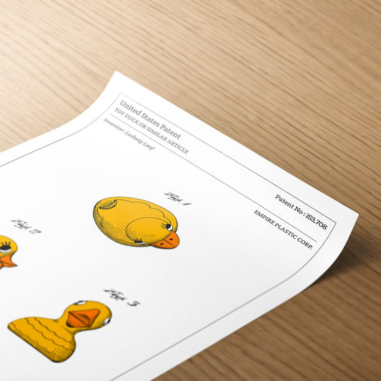 affiche technique canard en plastique