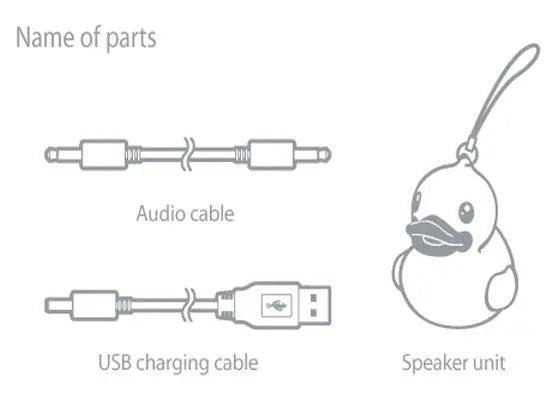 mini enceinte canard jaune b duck