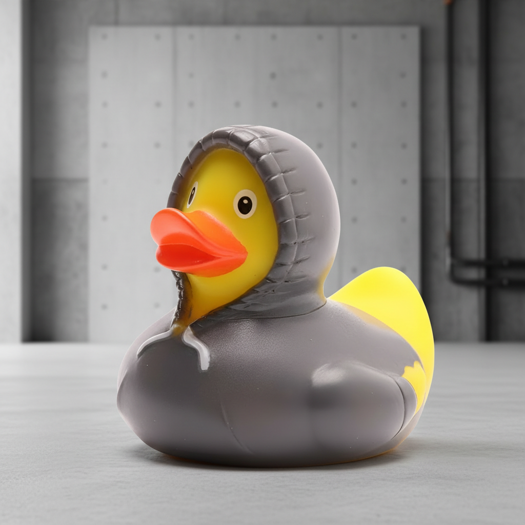 Hanorac cu glugă Duck - Gri