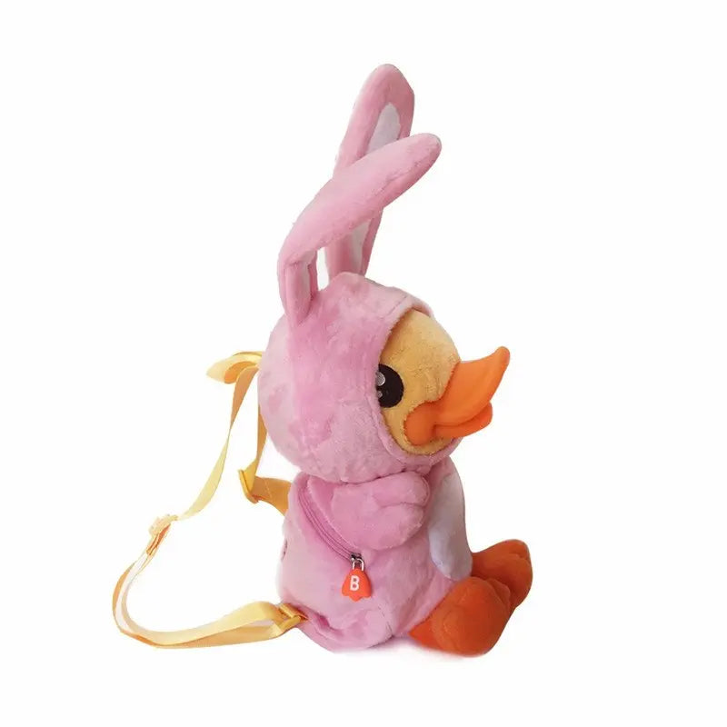 sac a dos canard lapin rose b duck