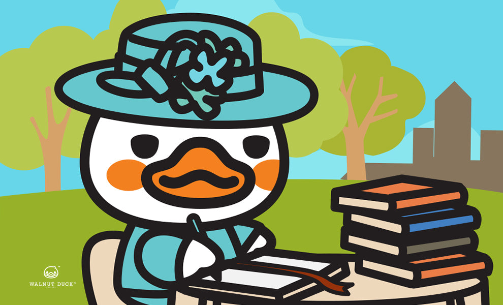 porte cles canard reine walnut duck