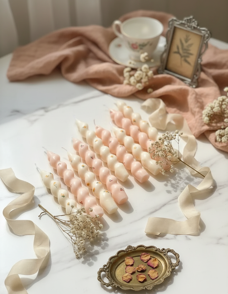 Vela de girasol retorcida