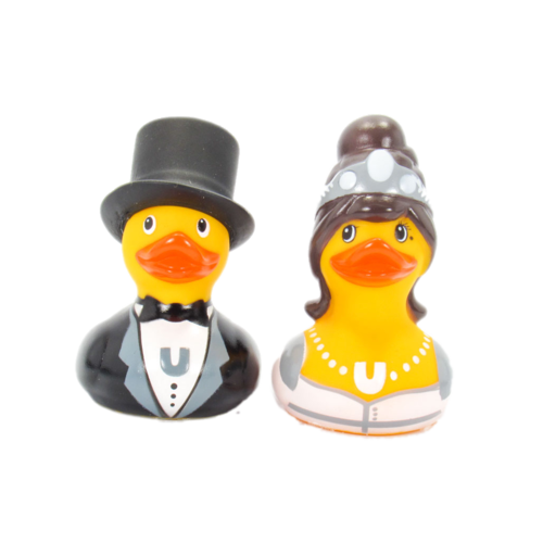 mini canard bride groom bud duck