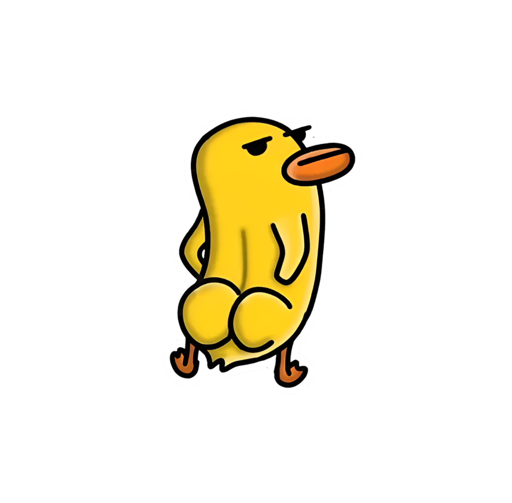 auto collant jaune fesses