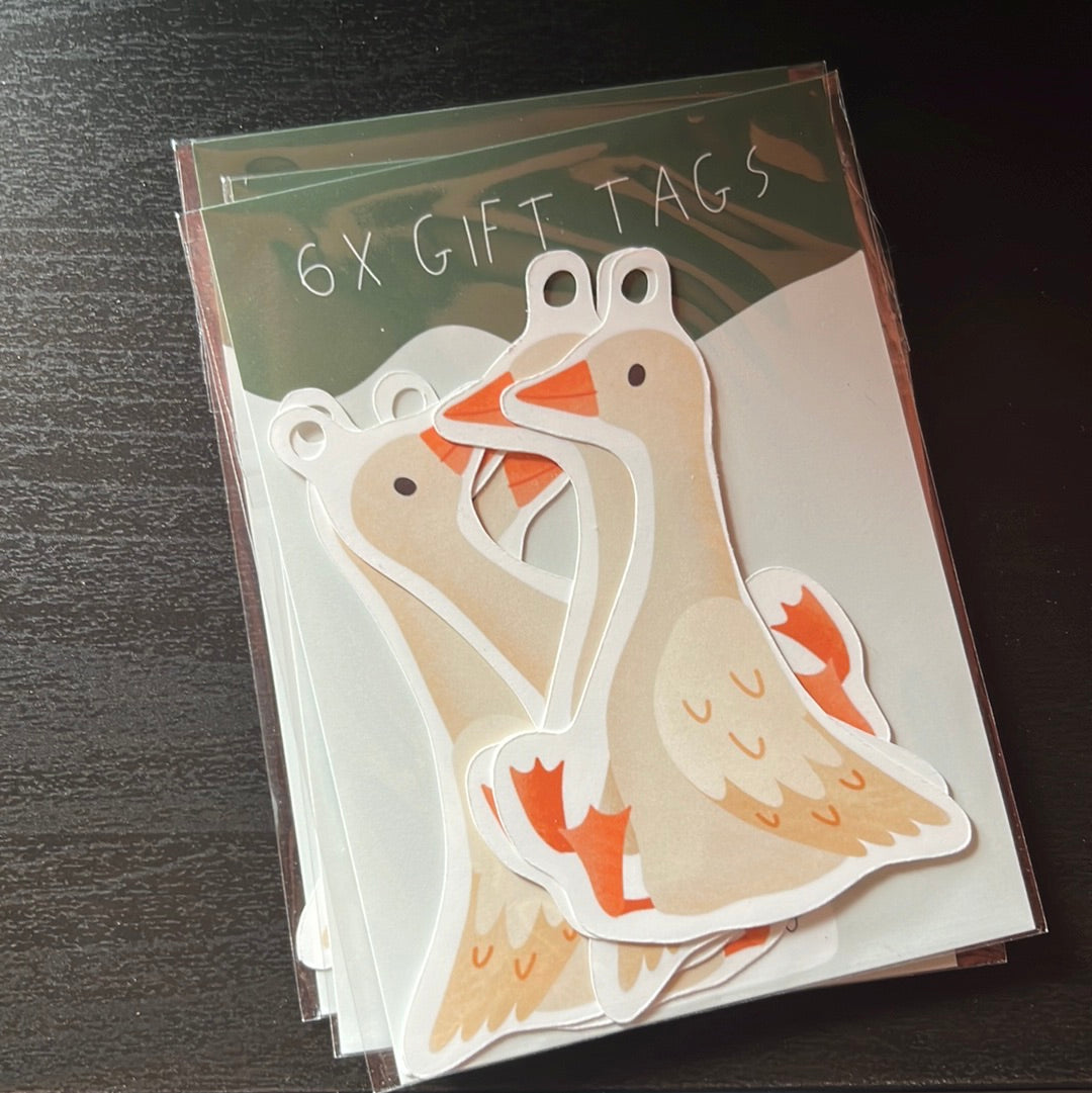 set de 6 etiquettes canard tilda theo