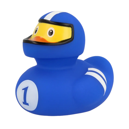 canard pilote de course bleu lilalu