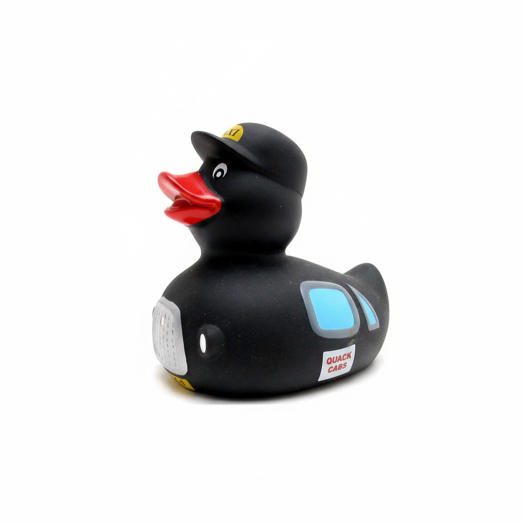 Schwarzes Taxi-Ente