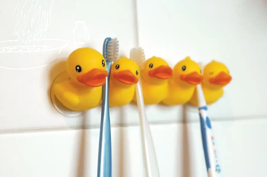canards porte brosse a dents jaune b duck
