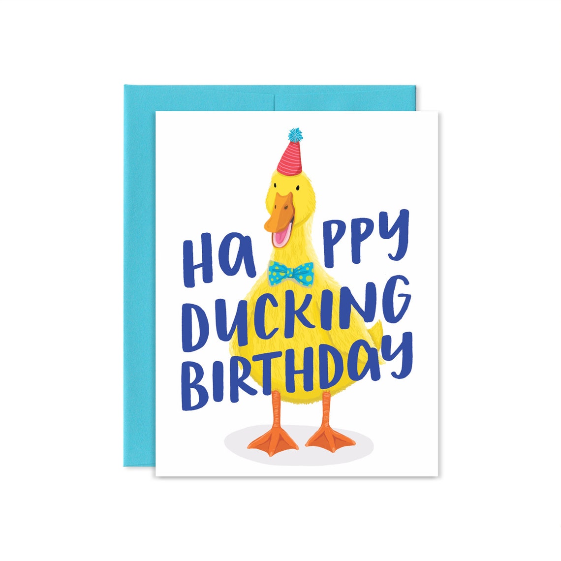 carte danniversaire canard grey street paper GCII71 17173239