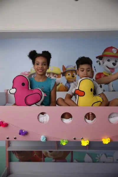 coussin canard jaune canar