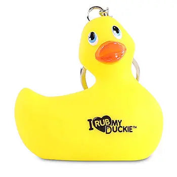 porte cles canard jaune i rub my duckie big teaze toys