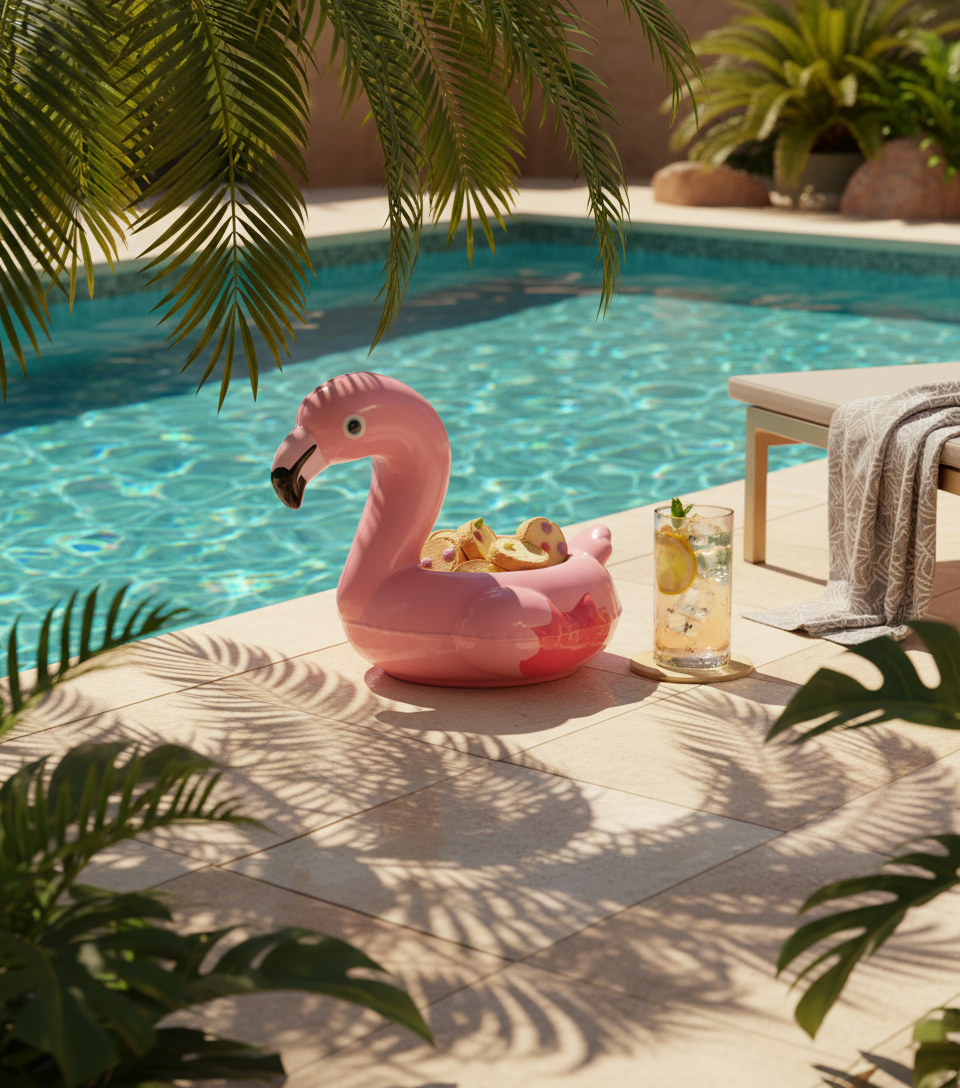 Pot Flamant Rose Flottant Bitten – Cache-pot original
