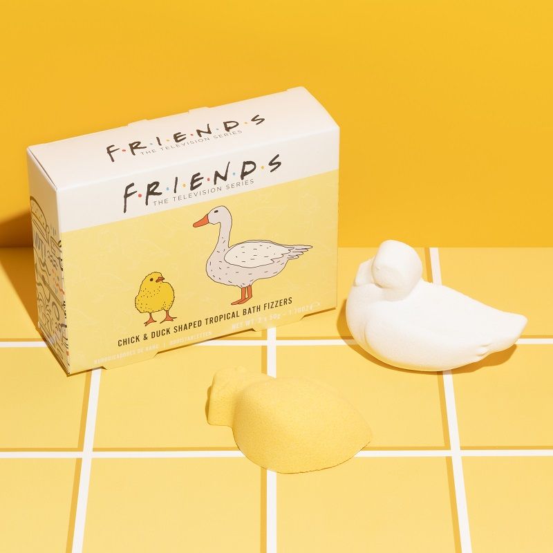 friends chick and duck bath fizzers