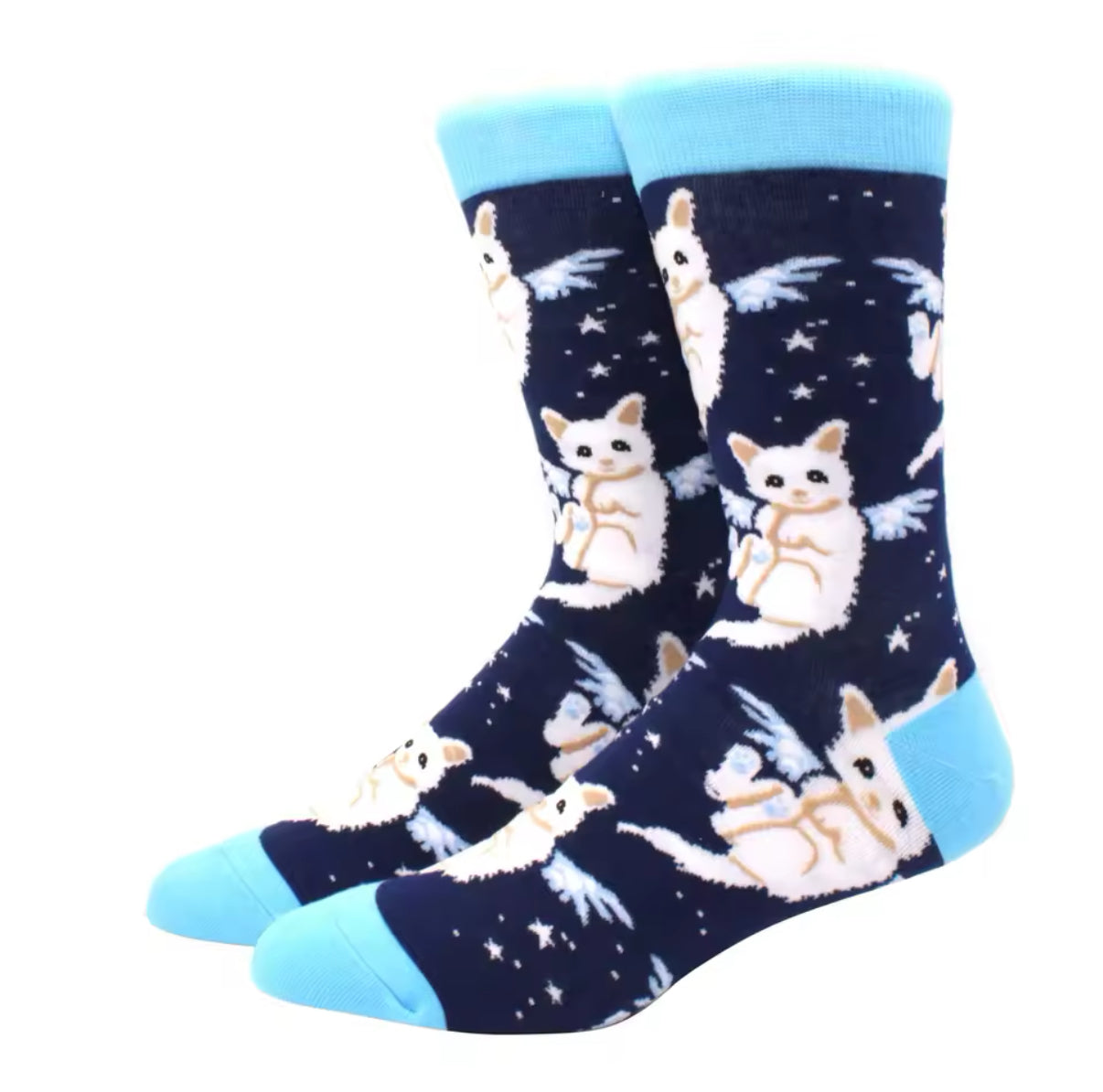 chaussettes chats ailes mrcol