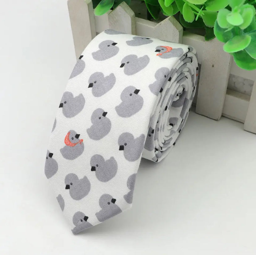 cravate canard gris 1 CRA DUK 007 21058636