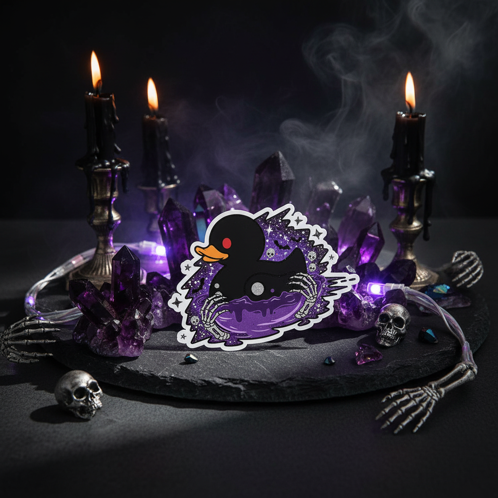 Gothic Duck Sticker – Dark Duck