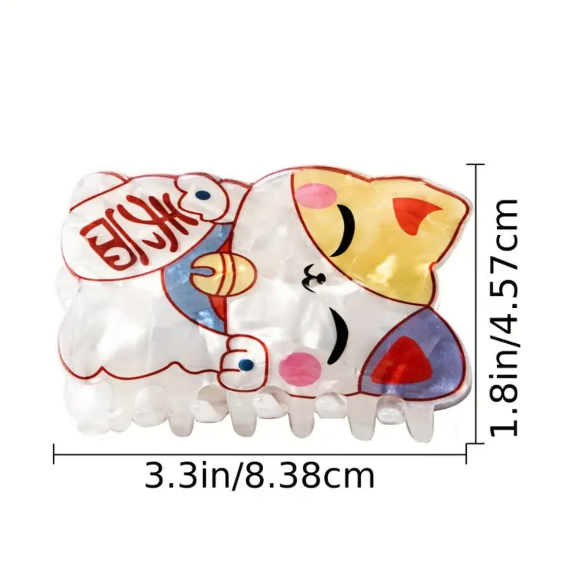 pince a cheveux chat chanceux