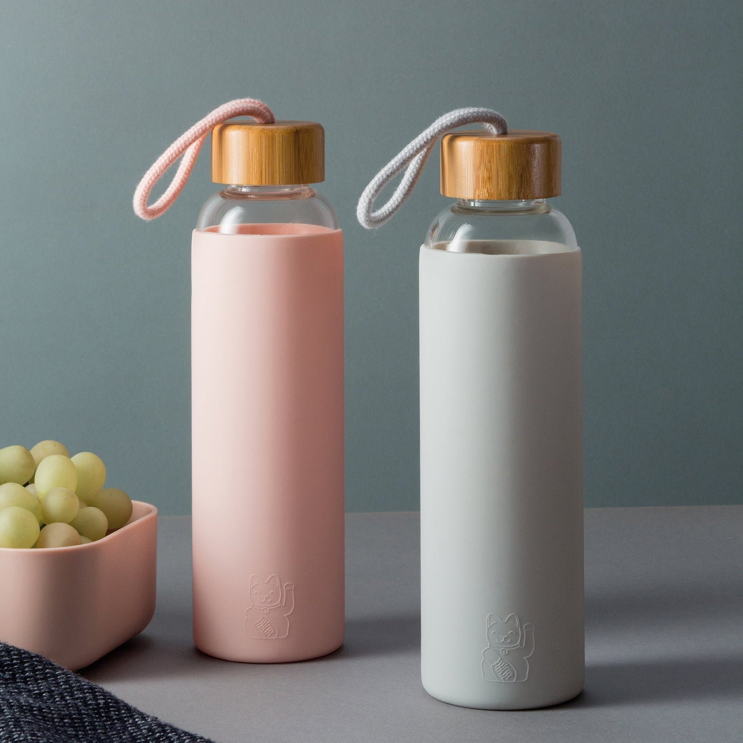 gourde chat chanceux rose donkey