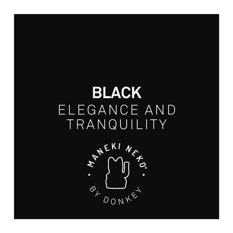 porte cles chat chanceux noir donkey