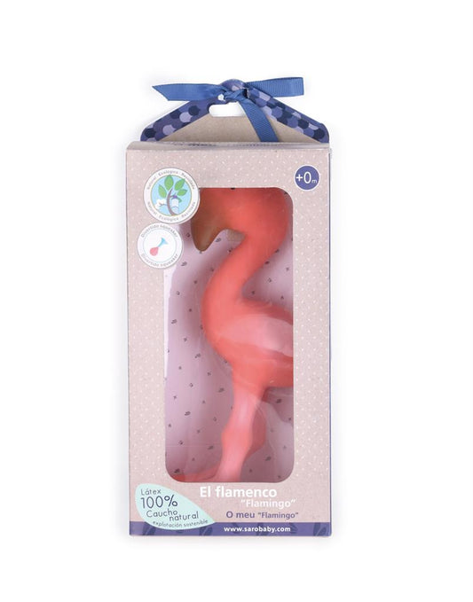 hochet flamant rose tikiri