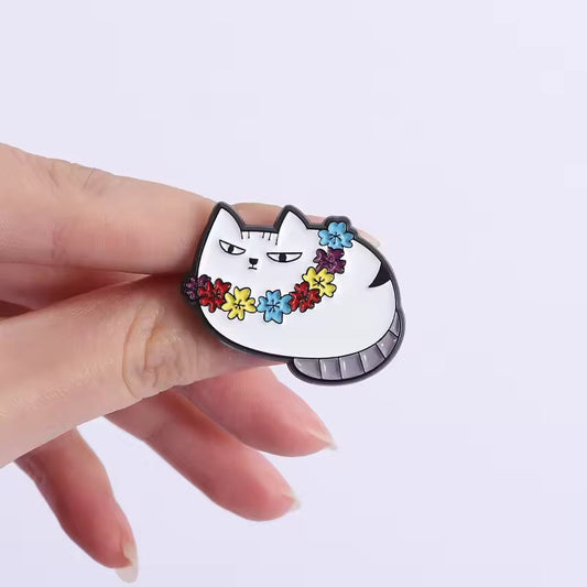 Photo produit - Pin's Chat Hawaïen
