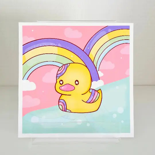 impression canard arc en ciel mushiesadventures 12249932