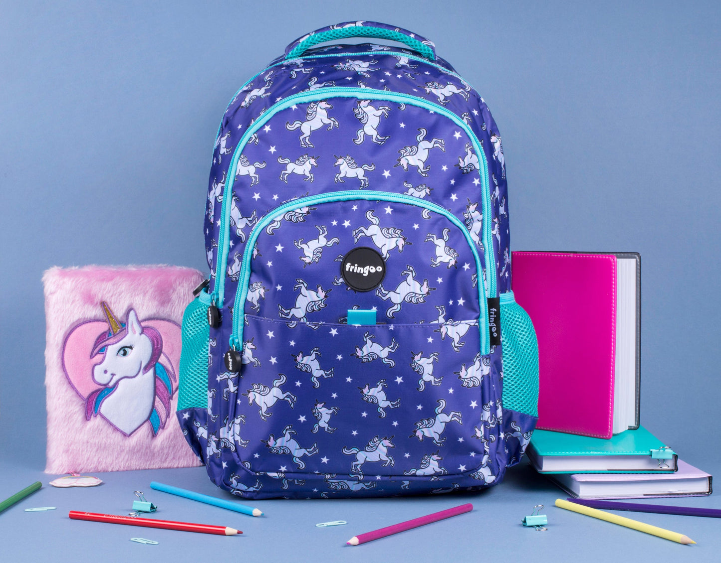 Sac à dos scolaire multicompartiment – licorne Sky