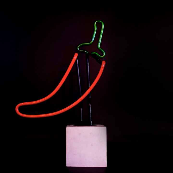neon concrete base chilli