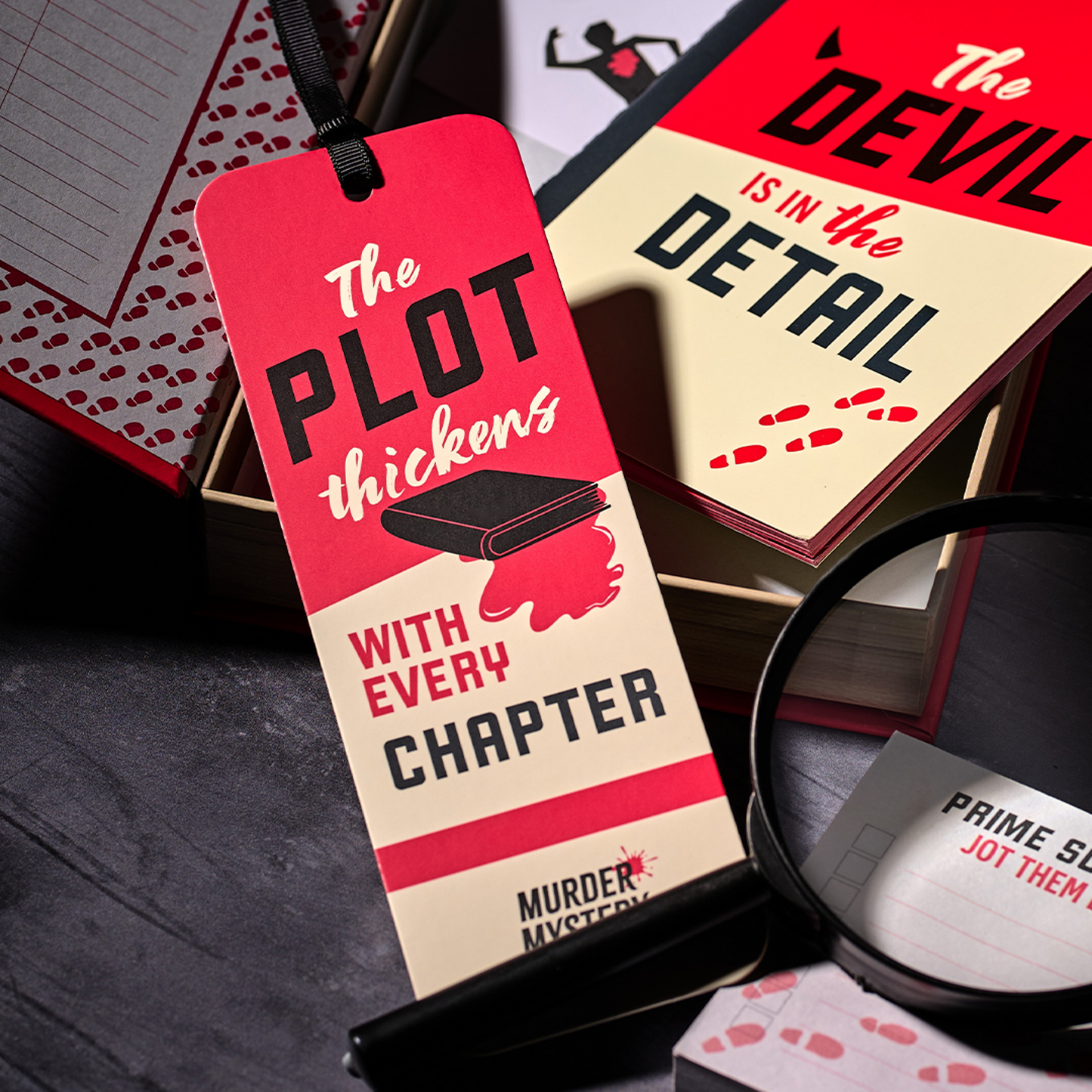Marque-page papier Murder Mystery Club