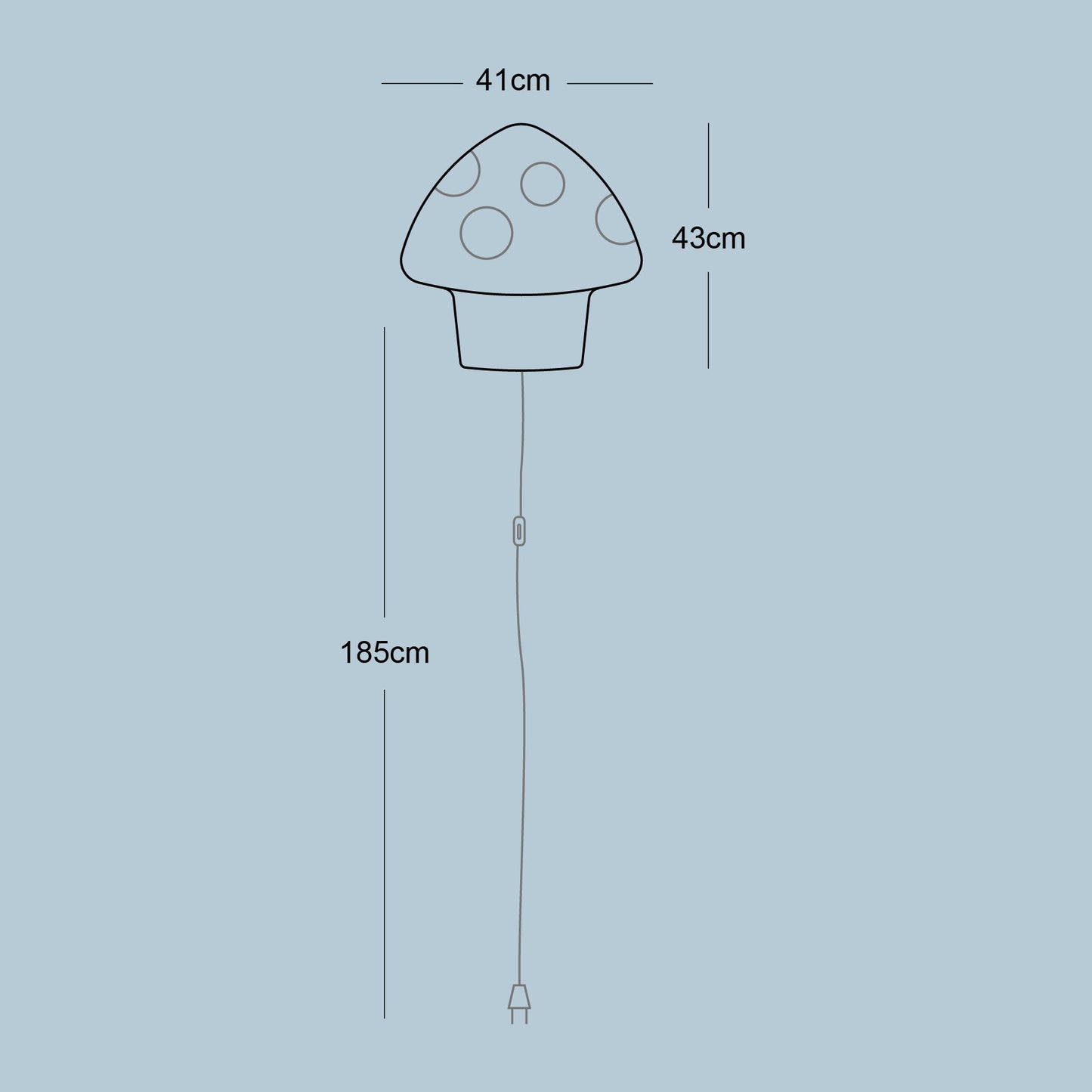 applique soft light champignon buo kids