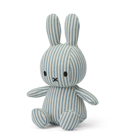 miffy denim stripe 23cm bon ton toys