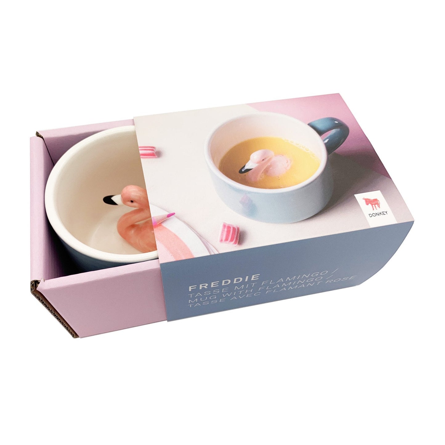 mug freddie le flamant rose donkey