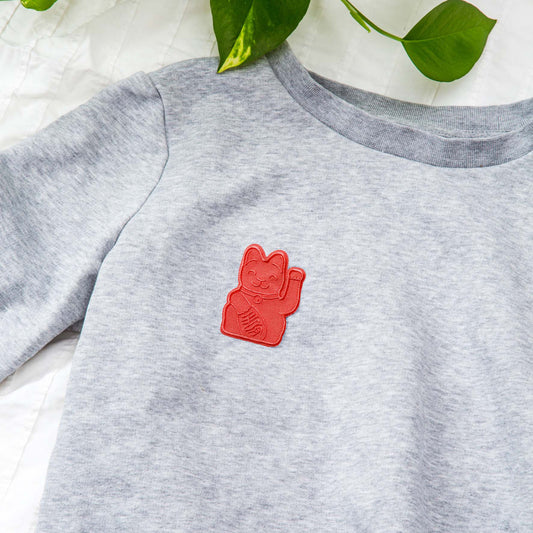 patch chat chanceux rouge donkey