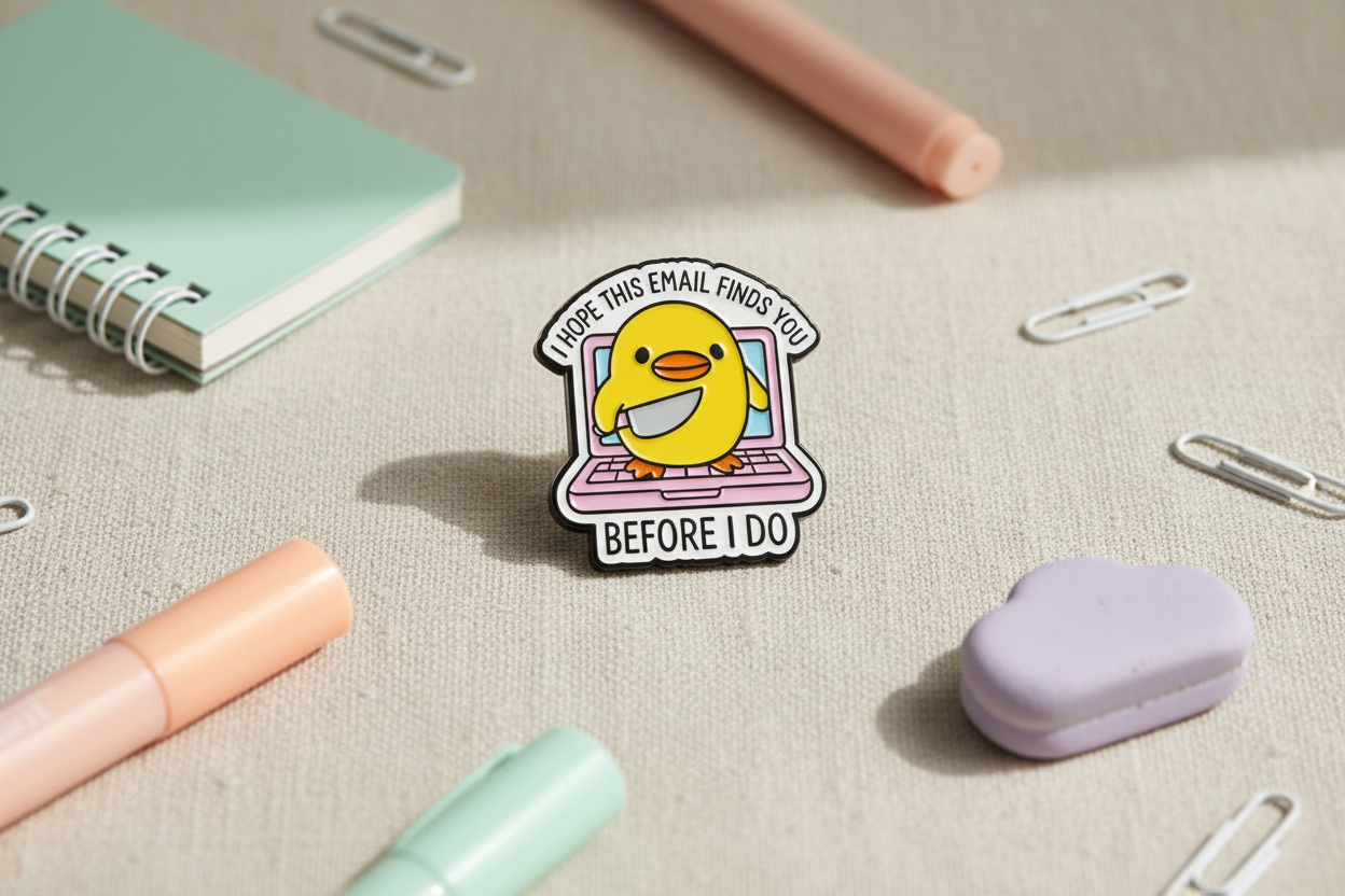 Pin’s Canard Jaune « I don’t give a Duck »