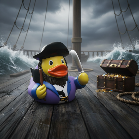 Purple Pirate Captain Duck