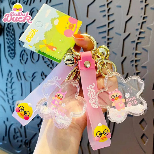 porte cles canard cochon flacon