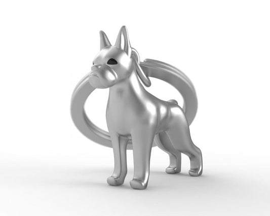 porte cles boxer argente metalmorphose