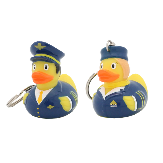 porte cles canard pilote et hotesse lilalu #1744SA 4250282417447