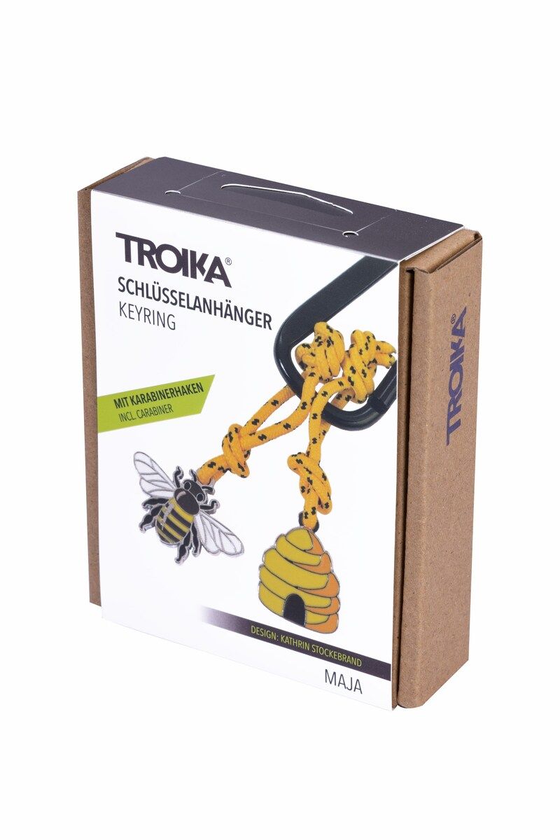 porte cles mousqueton abeille maja troika