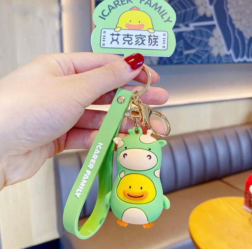 porte cles canard girafe icarer family