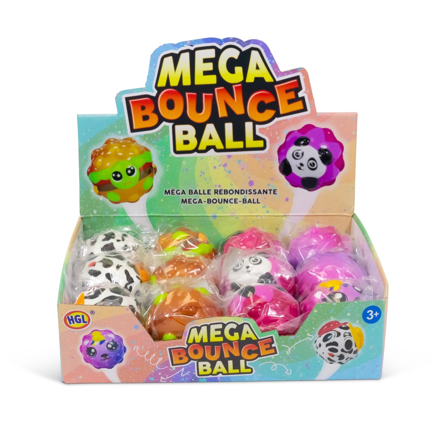 MÉGA BALLES REBONDISSANTES ANIMALES
