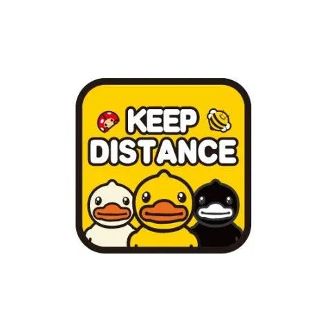autocollant canard voiture keep distance b duck 34211575